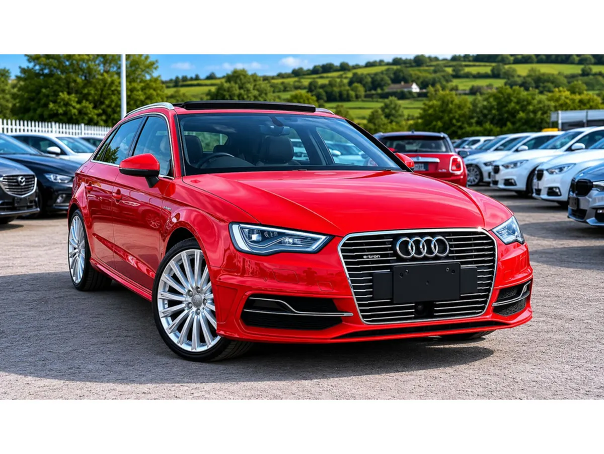 Audi A3 Hatchback, Petrol Plug-in Hybrid, 2016, Red