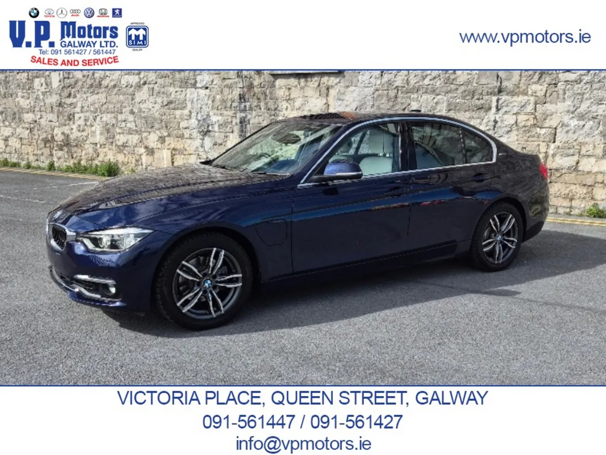 BMW 3-Series Saloon, Petrol Plug-in Hybrid, 2016, Black
