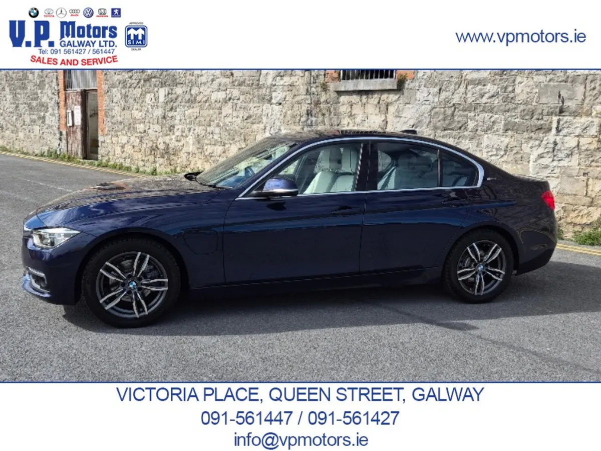 BMW 3-Series Saloon, Petrol Plug-in Hybrid, 2016, Black