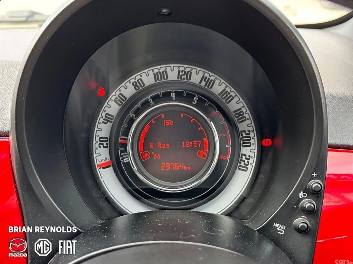 Fiat 500 Hatchback, Petrol, 2024, Red