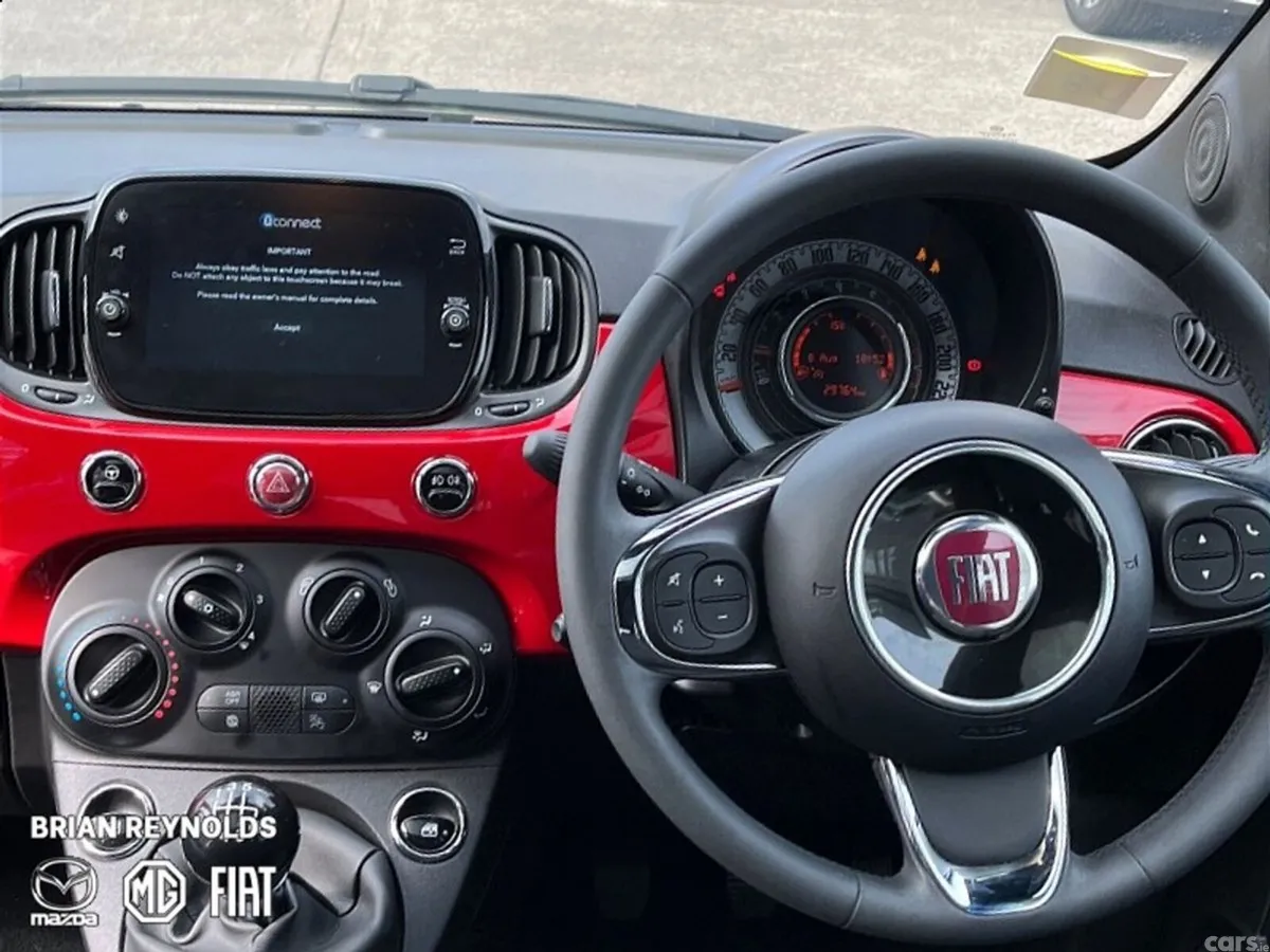 Fiat 500 Hatchback, Petrol, 2024, Red