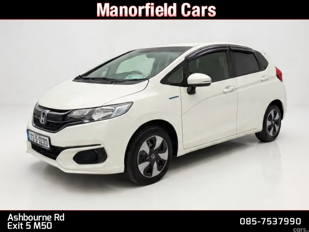 Honda Fit Hatchback, Petrol Hybrid, 2017, White