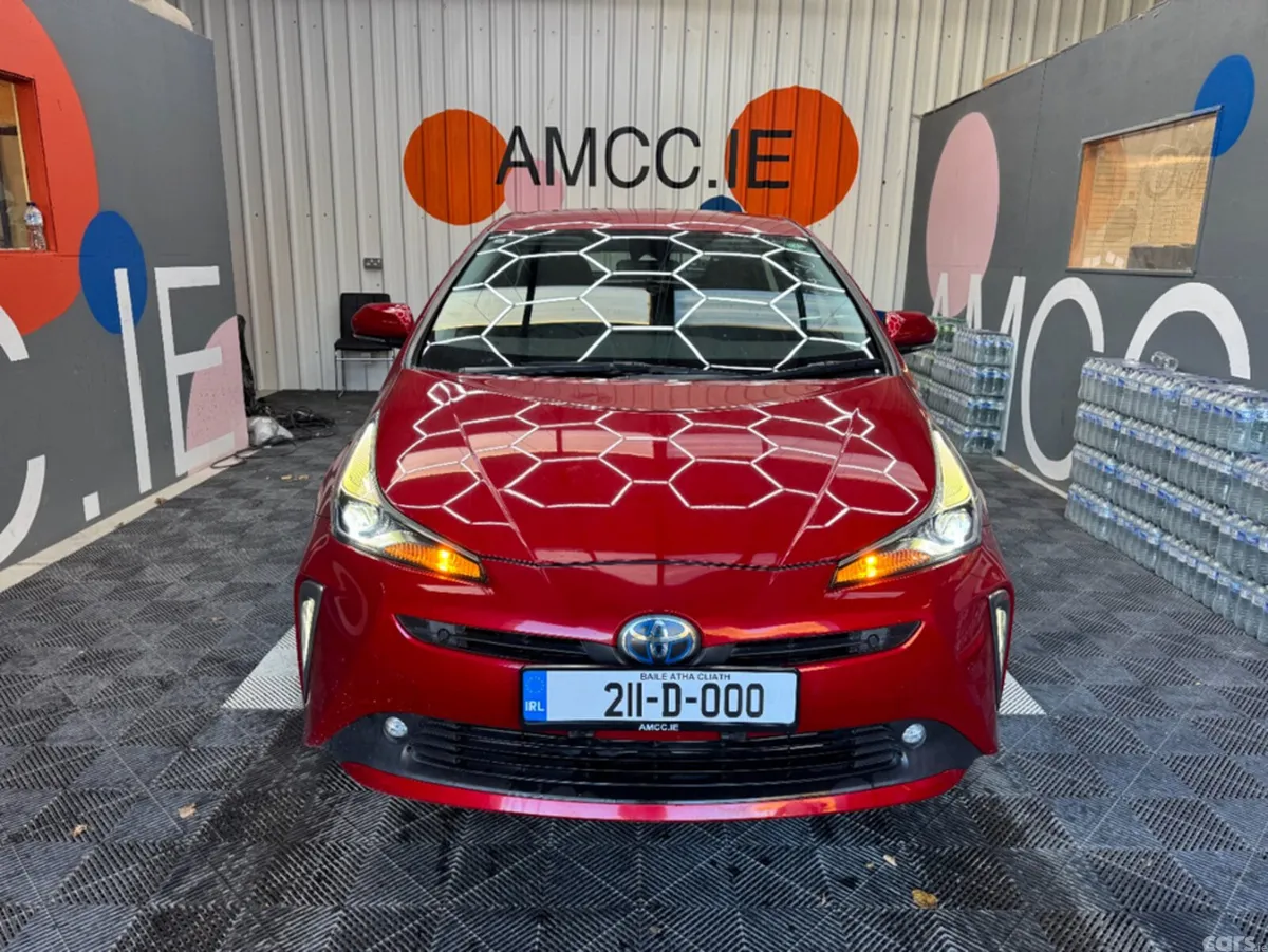 Toyota Prius Saloon, Petrol Hybrid, 2021, Red