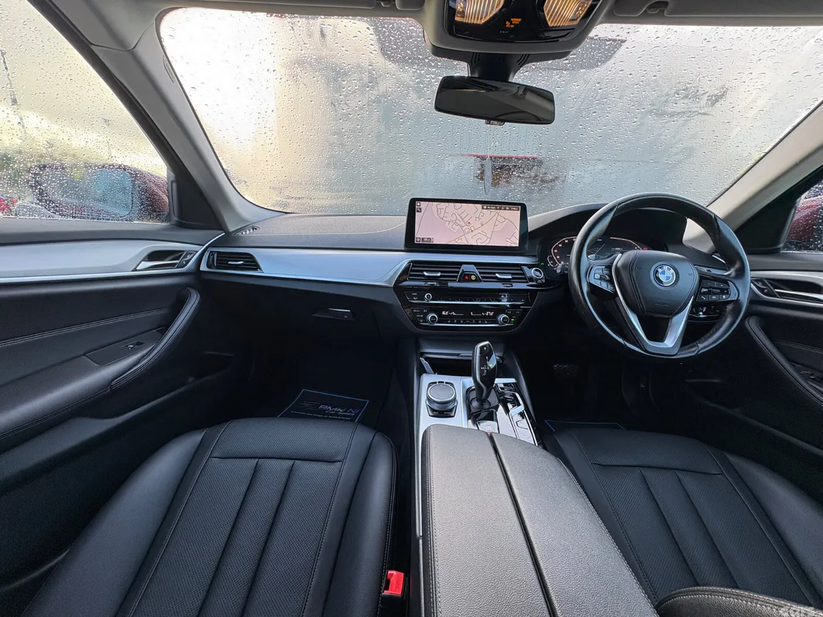 BMW 5-Series Saloon, Petrol Hybrid, 2022, Red