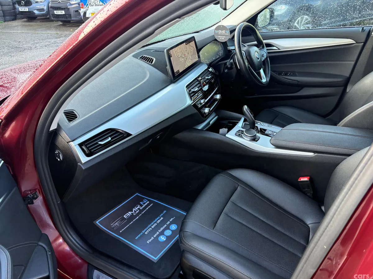 BMW 5-Series Saloon, Petrol Hybrid, 2022, Red