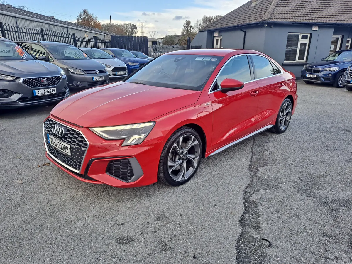 Audi A3 Saloon, Petrol, 2021, Red
