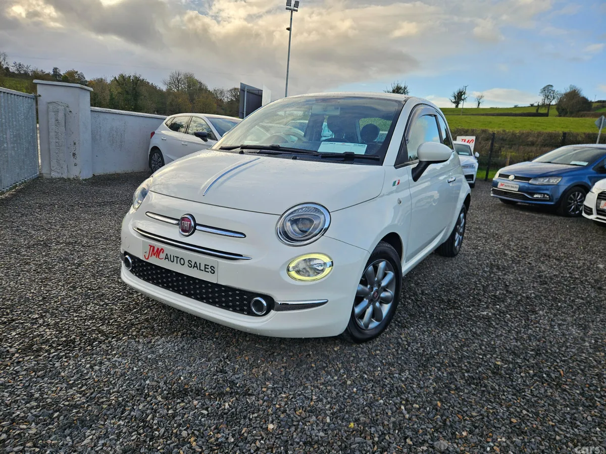 Fiat 500 Hatchback, Petrol, 2018, White