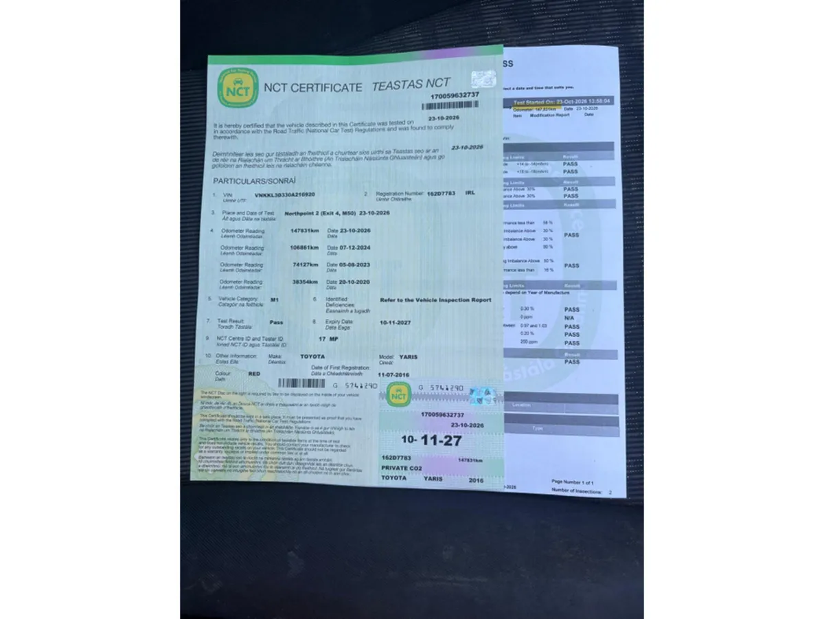Toyota Yaris Hatchback, Petrol, 2016, Red