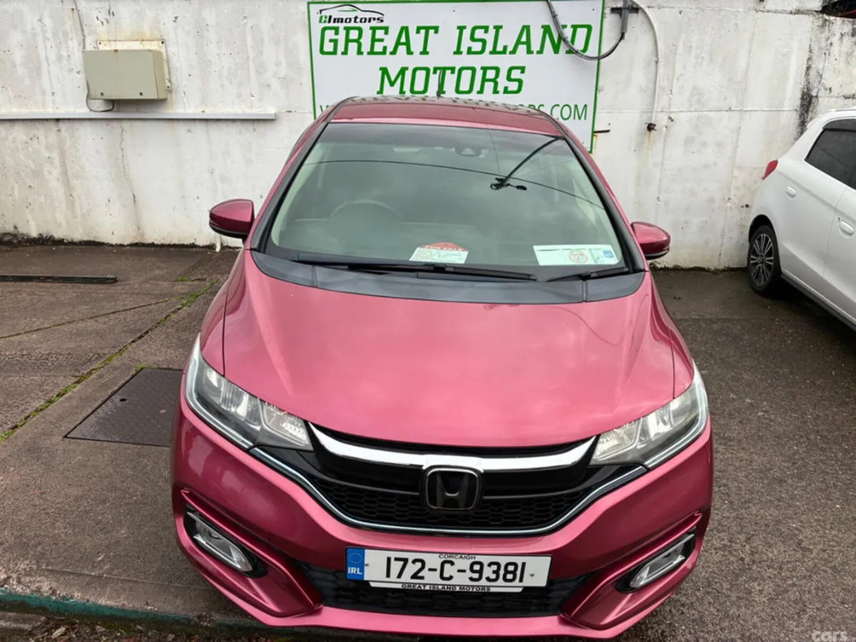 Honda Fit Hatchback, Petrol Hybrid, 2017, Red