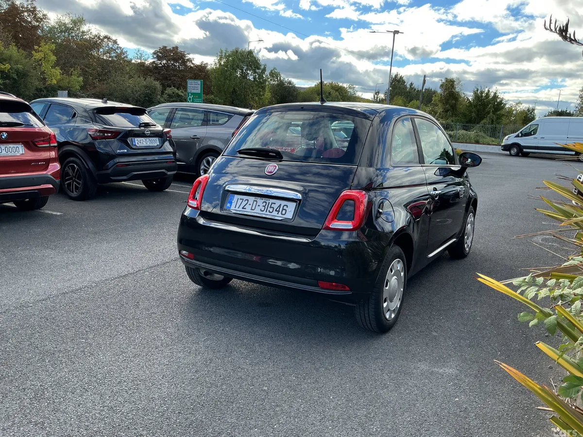 Fiat 500 Hatchback, Petrol, 2017, Black