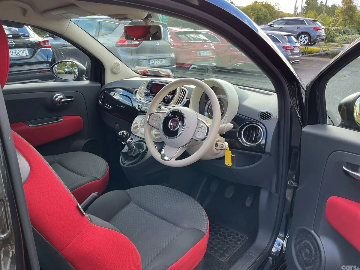Fiat 500 Hatchback, Petrol, 2017, Black