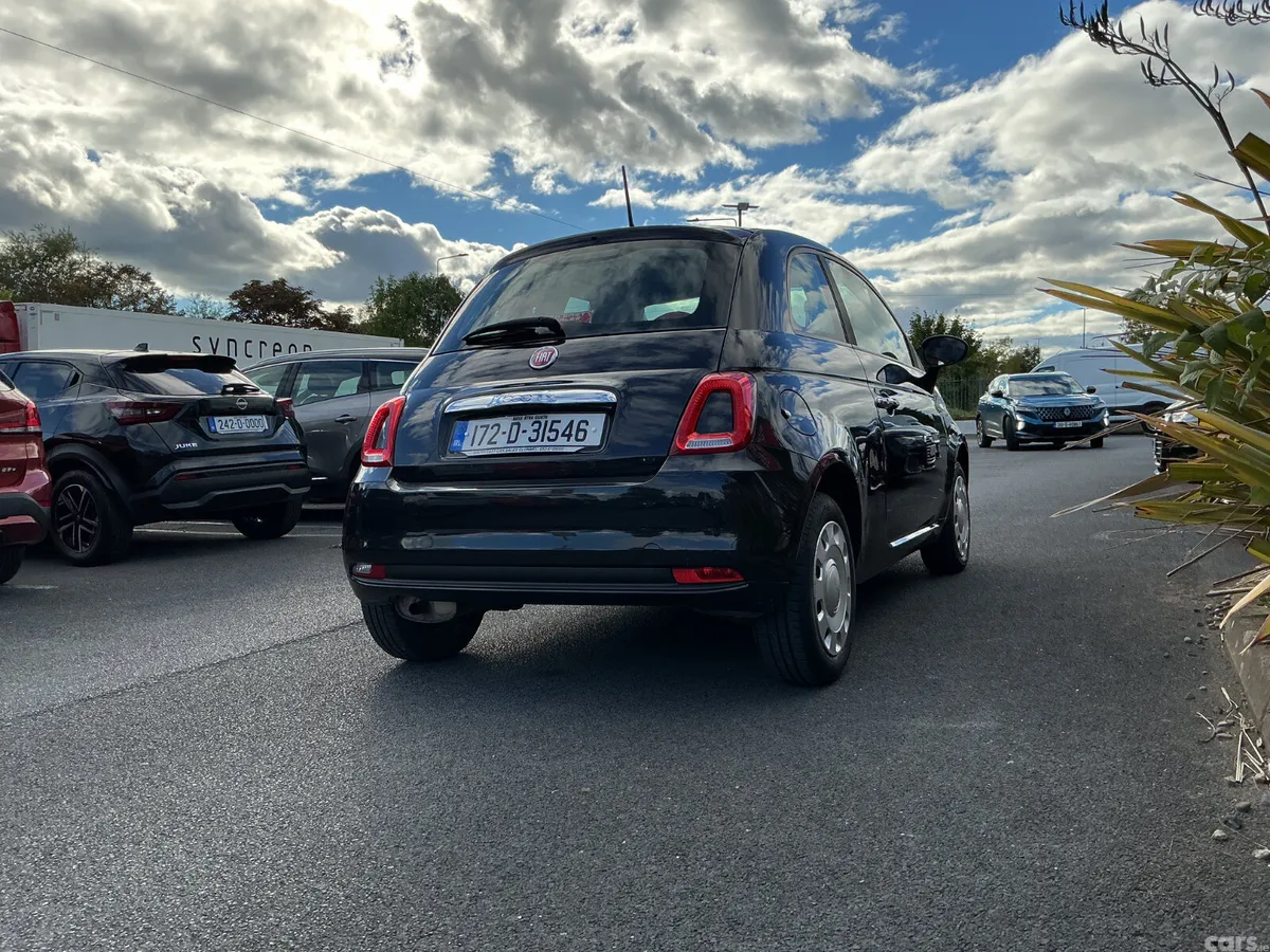 Fiat 500 Hatchback, Petrol, 2017, Black