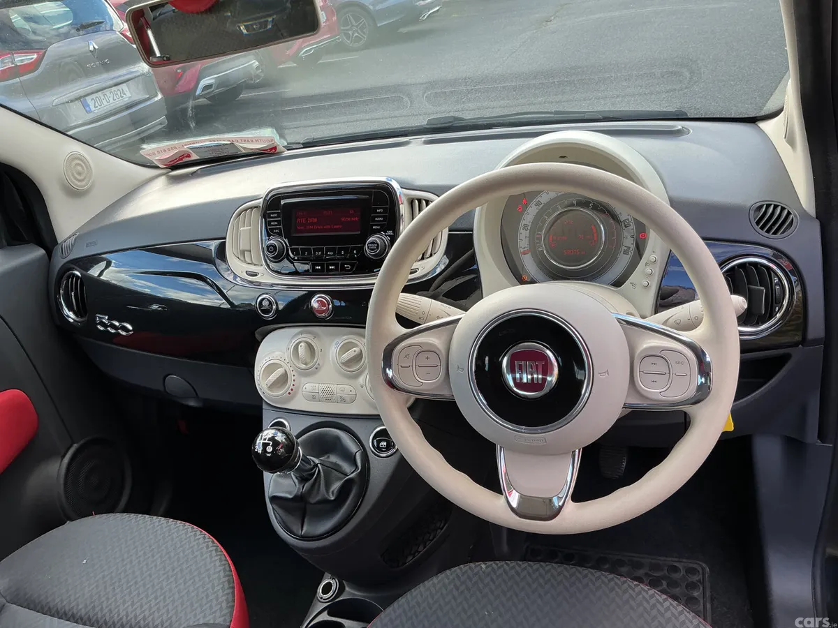 Fiat 500 Hatchback, Petrol, 2017, Black