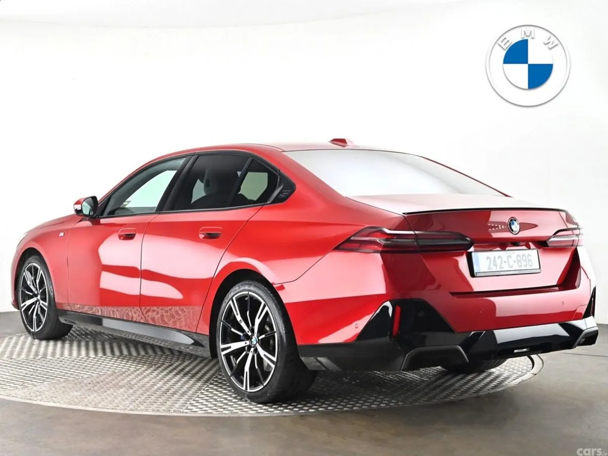 BMW 5-Series Saloon, Petrol Hybrid, 2024, Red