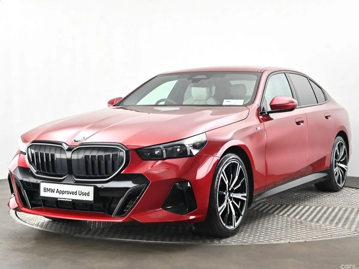 BMW 5-Series Saloon, Petrol Hybrid, 2024, Red