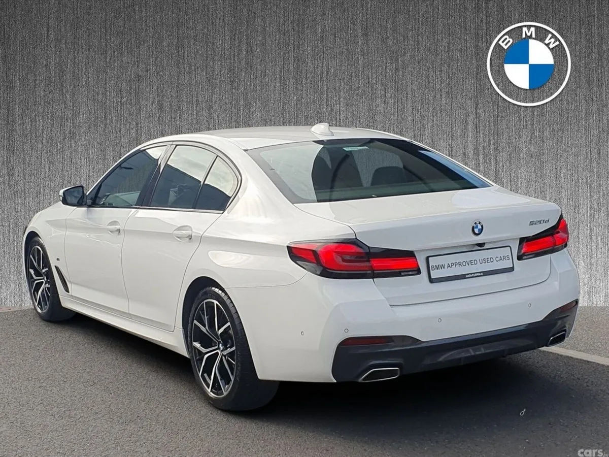 BMW 5-Series Saloon, Diesel Hybrid, 2022, White