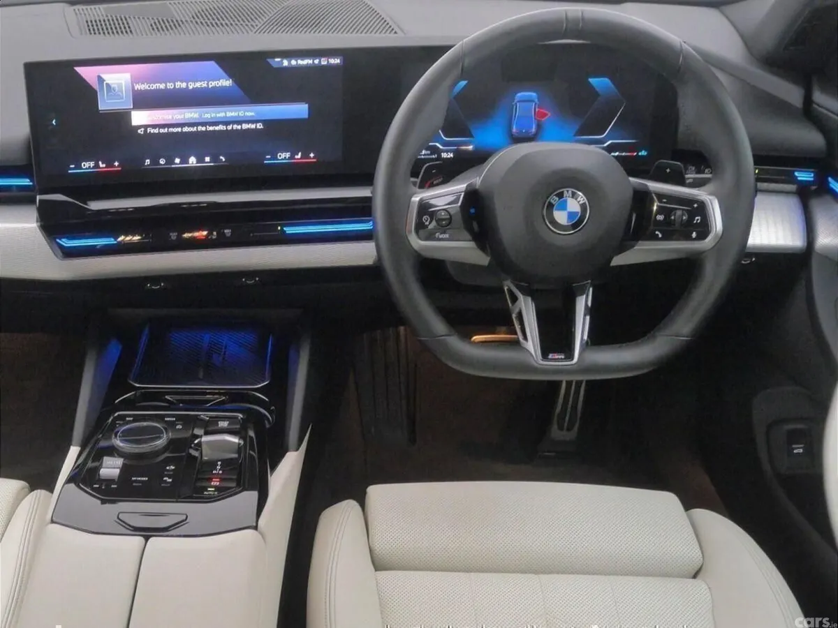BMW 5-Series Saloon, Petrol Hybrid, 2024, Blue