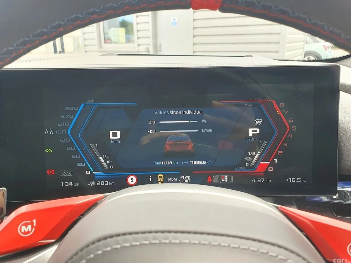 BMW M5 Saloon, Petrol Plug-in Hybrid, 2025, Red