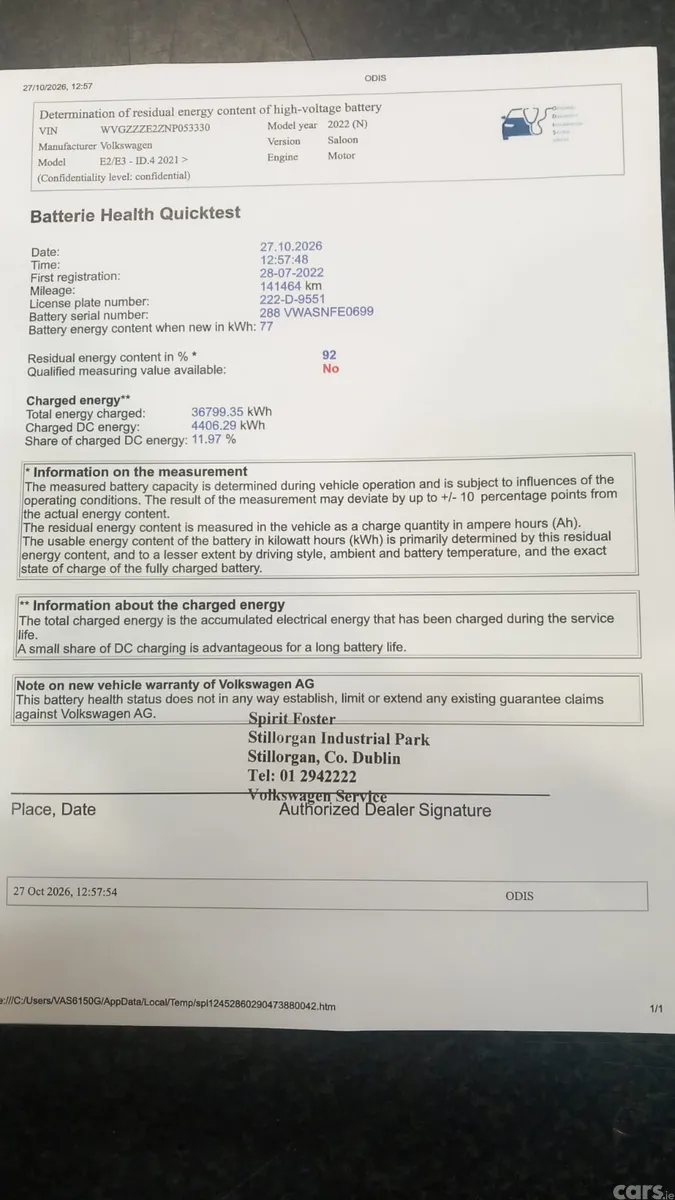 Volkswagen ID.4 Estate, Electric, 2022, Grey