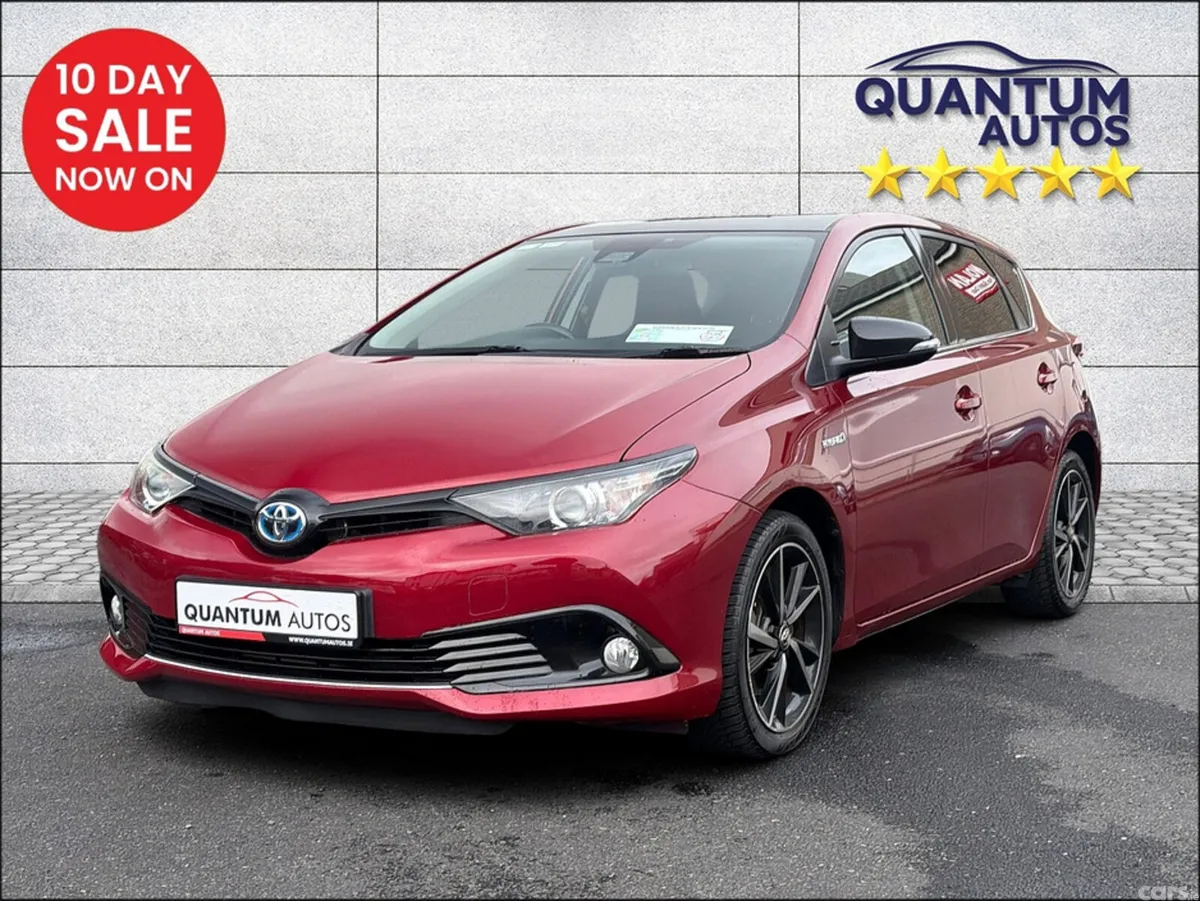 Toyota Auris Hatchback, Petrol Hybrid, 2018, Red