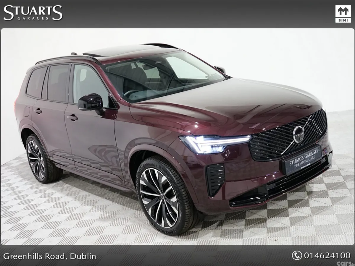 Volvo XC90 Estate, Petrol Plug-in Hybrid, 2026, Red