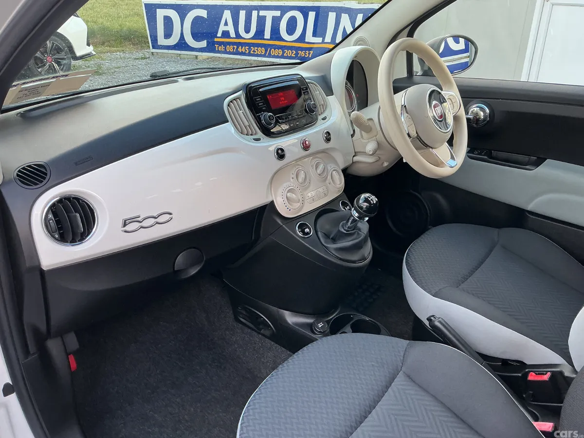 Fiat 500 Hatchback, Petrol, 2018, White