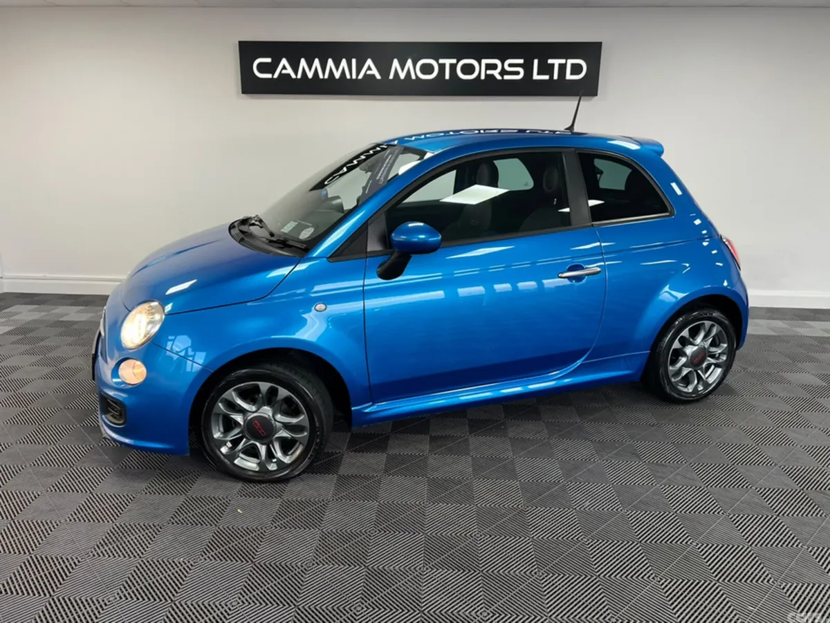 Fiat 500 Hatchback, Petrol, 2015, Blue