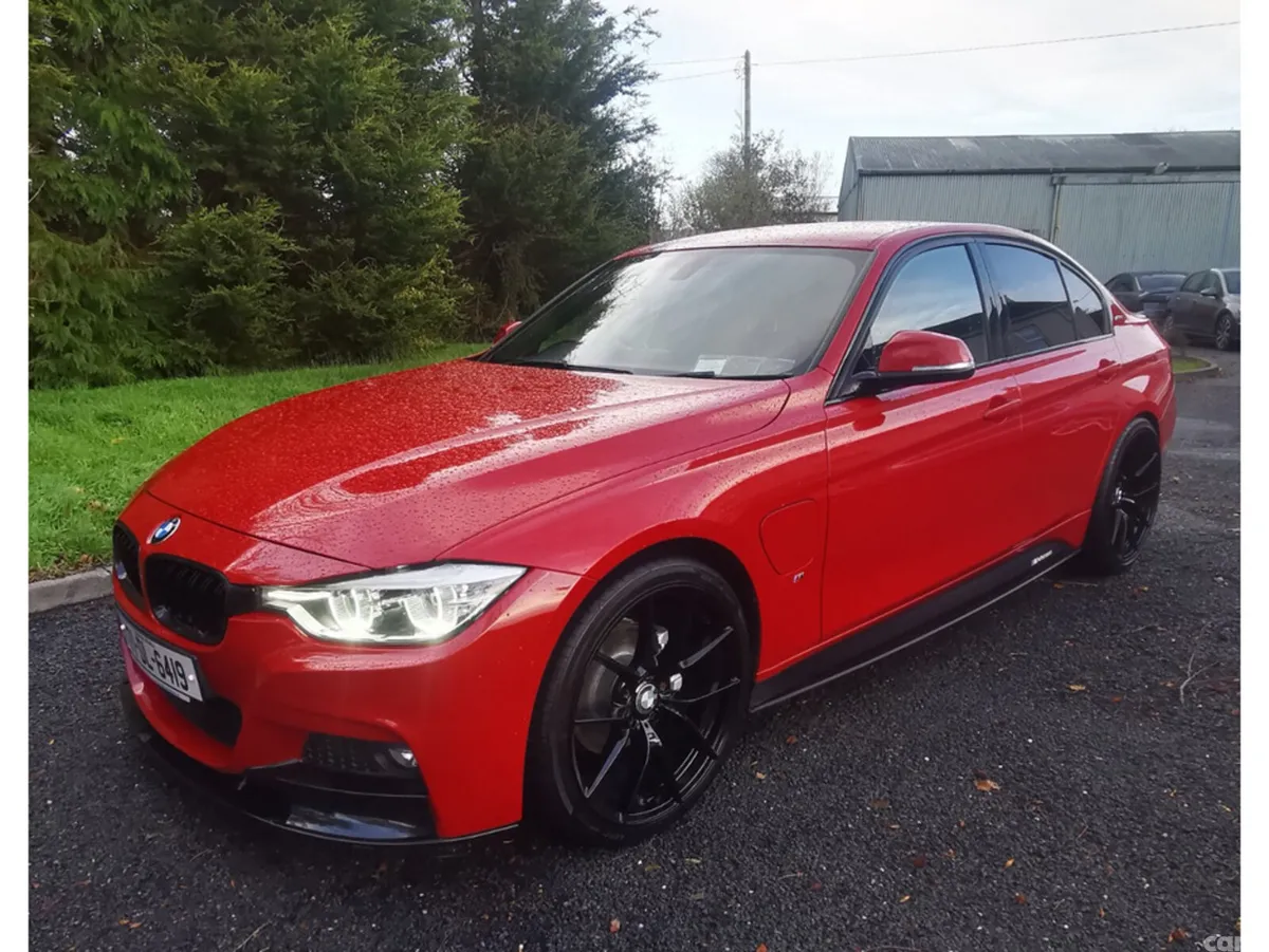 BMW 3-Series Saloon, Petrol Hybrid, 2017, Red