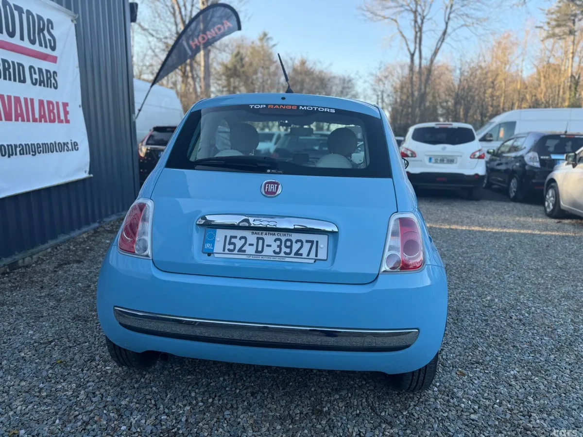 Fiat 500 Hatchback, Petrol, 2015, Blue