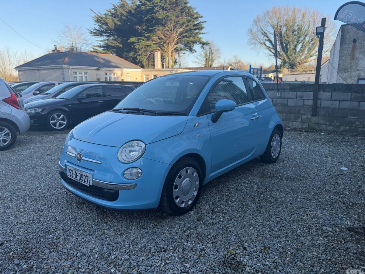 Fiat 500 Hatchback, Petrol, 2015, Blue