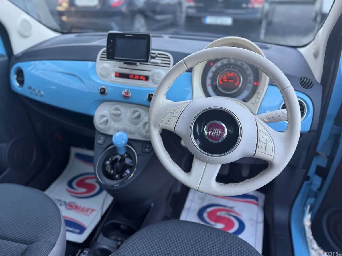 Fiat 500 Hatchback, Petrol, 2015, Blue
