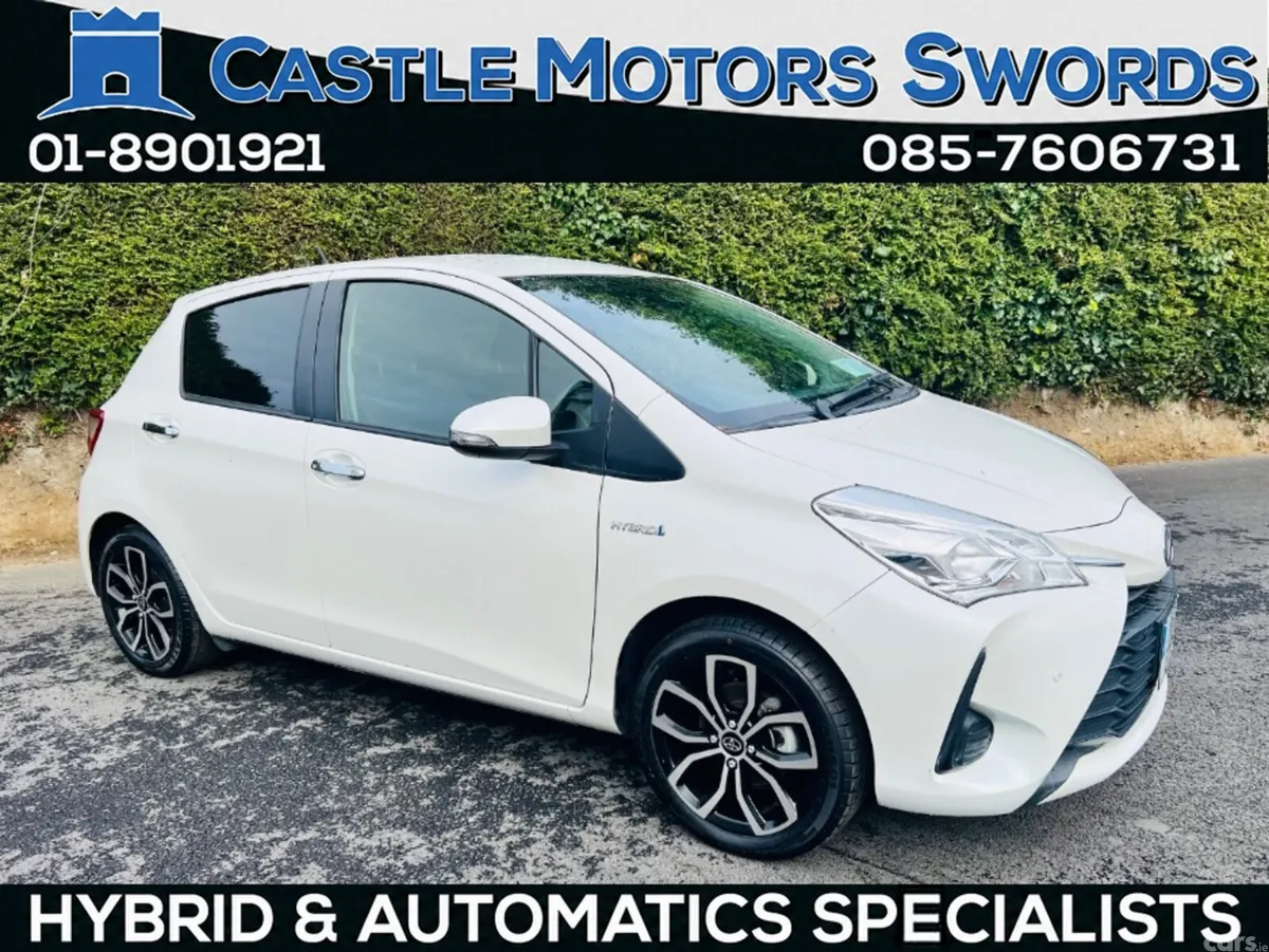 Toyota Vitz Hatchback, Petrol Hybrid, 2019, White