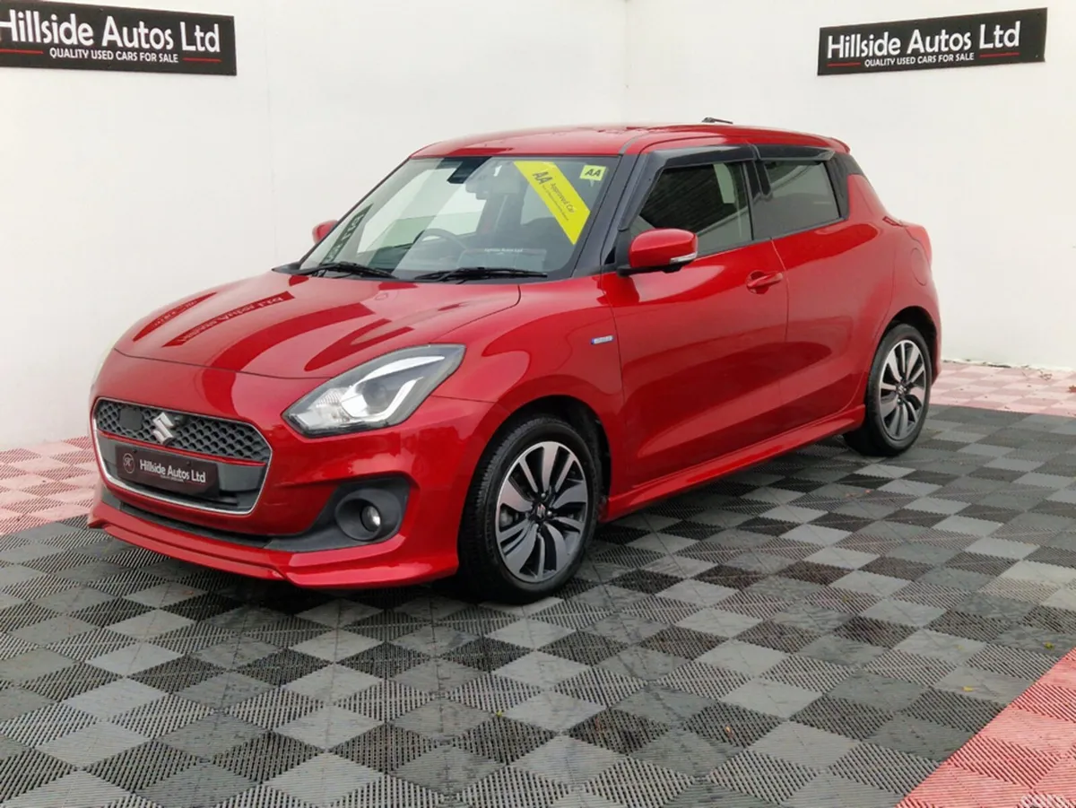 Suzuki Swift Hatchback, Petrol Hybrid, 2017, Red