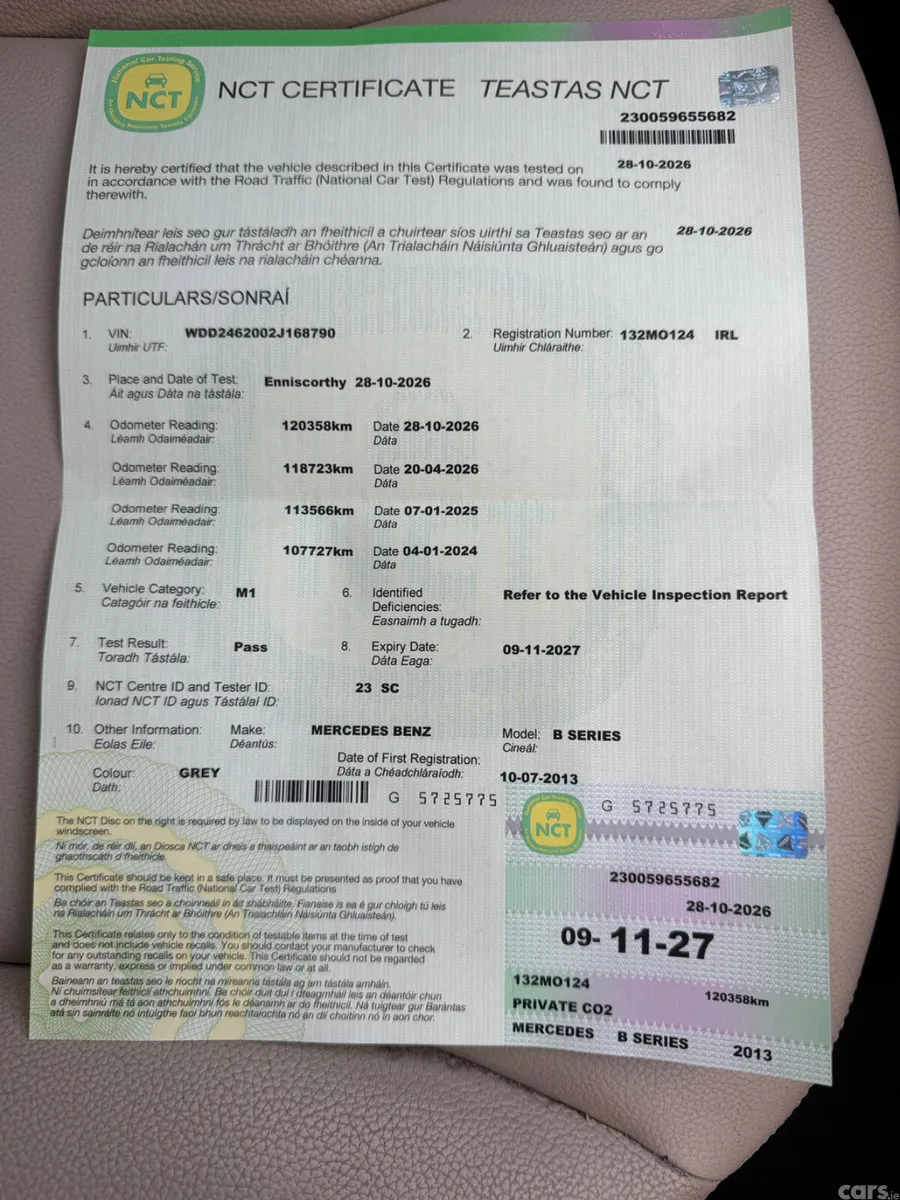Mercedes-Benz B-Class MPV, Diesel, 2013, Grey