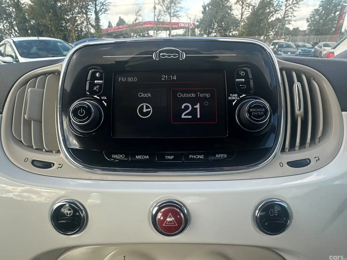 Fiat 500 Hatchback, Petrol, 2016, White