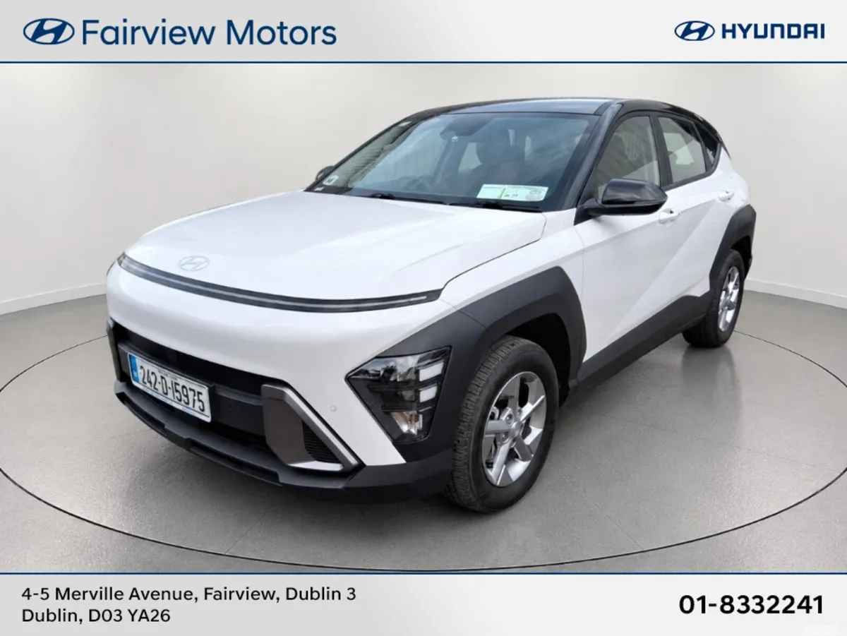 Hyundai KONA SUV, Petrol Hybrid, 2024, White