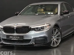 BMW 5-Series Saloon, Petrol Plug-in Hybrid, 2018, Blue