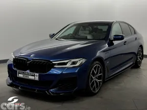 BMW 5-Series Saloon, Petrol Plug-in Hybrid, 2020, Blue