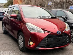 Toyota Vitz Hatchback, Petrol Hybrid, 2018, Red