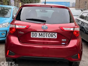 Toyota Vitz Hatchback, Petrol Hybrid, 2018, Red