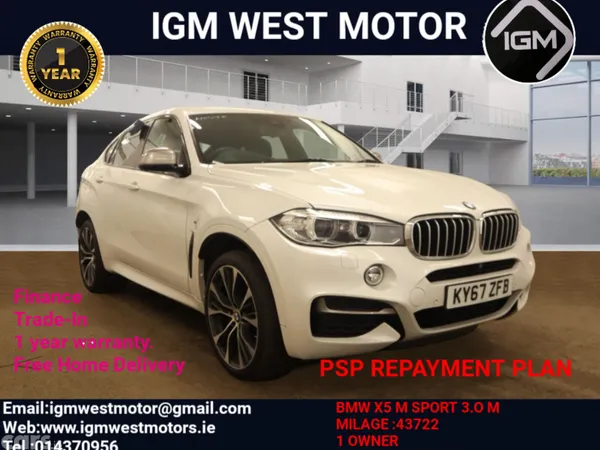 BMW X6 SUV, Diesel, 2017, White
