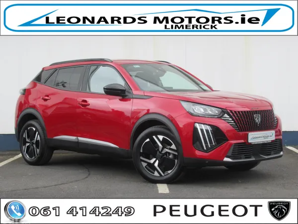 Peugeot 2008 SUV, Petrol Hybrid, 2026, Red