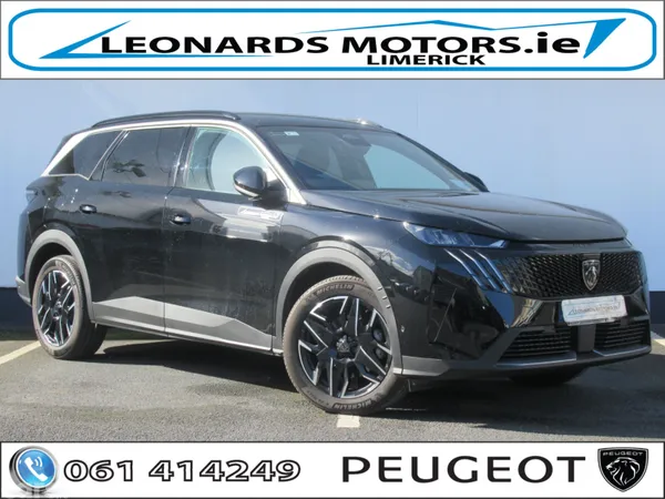 Peugeot 5008 SUV, Petrol Hybrid, 2025, Black