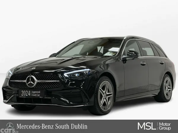 Mercedes-Benz C-Class Estate, Petrol Plug-in Hybrid, 2024, Black
