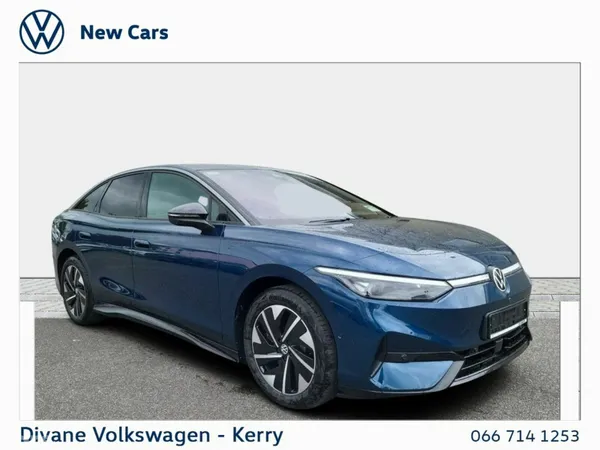 Volkswagen ID.7 Saloon, Electric, 2027, Blue