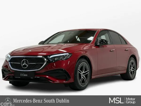 Mercedes-Benz E-Class Saloon, Petrol Plug-in Hybrid, 2026, Red