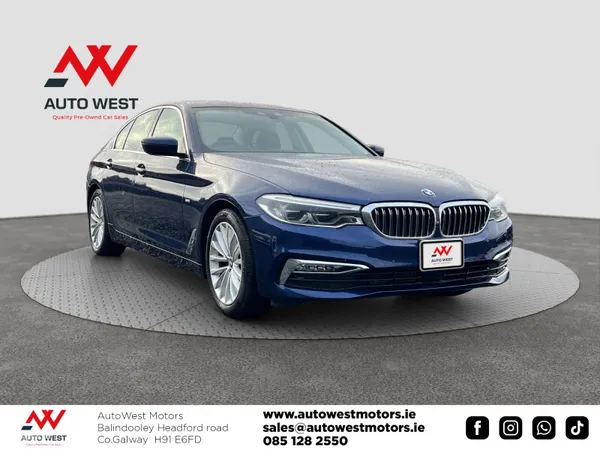 BMW 5-Series Saloon, Diesel, 2017, Blue