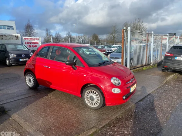 Fiat 500 Hatchback, Petrol, 2017, Red