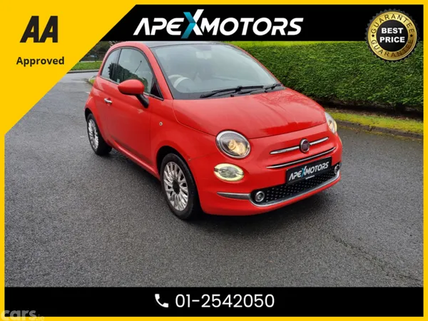 Fiat 500 Hatchback, Petrol, 2017, Pink