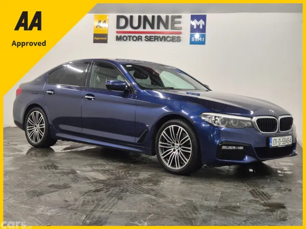 BMW 5-Series Saloon, Petrol Plug-in Hybrid, 2017, Blue